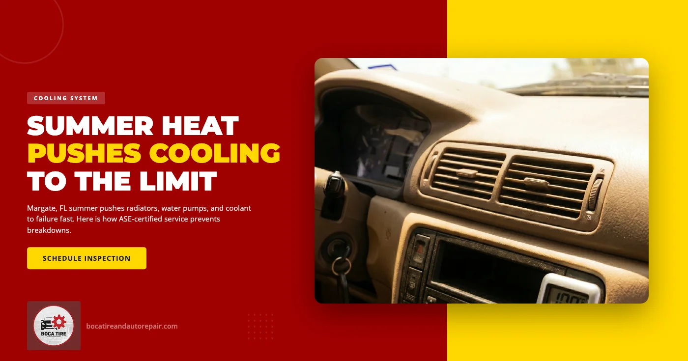 Why Margate, FL Summer Heat Pushes Your Car's Cooling System to the Limit