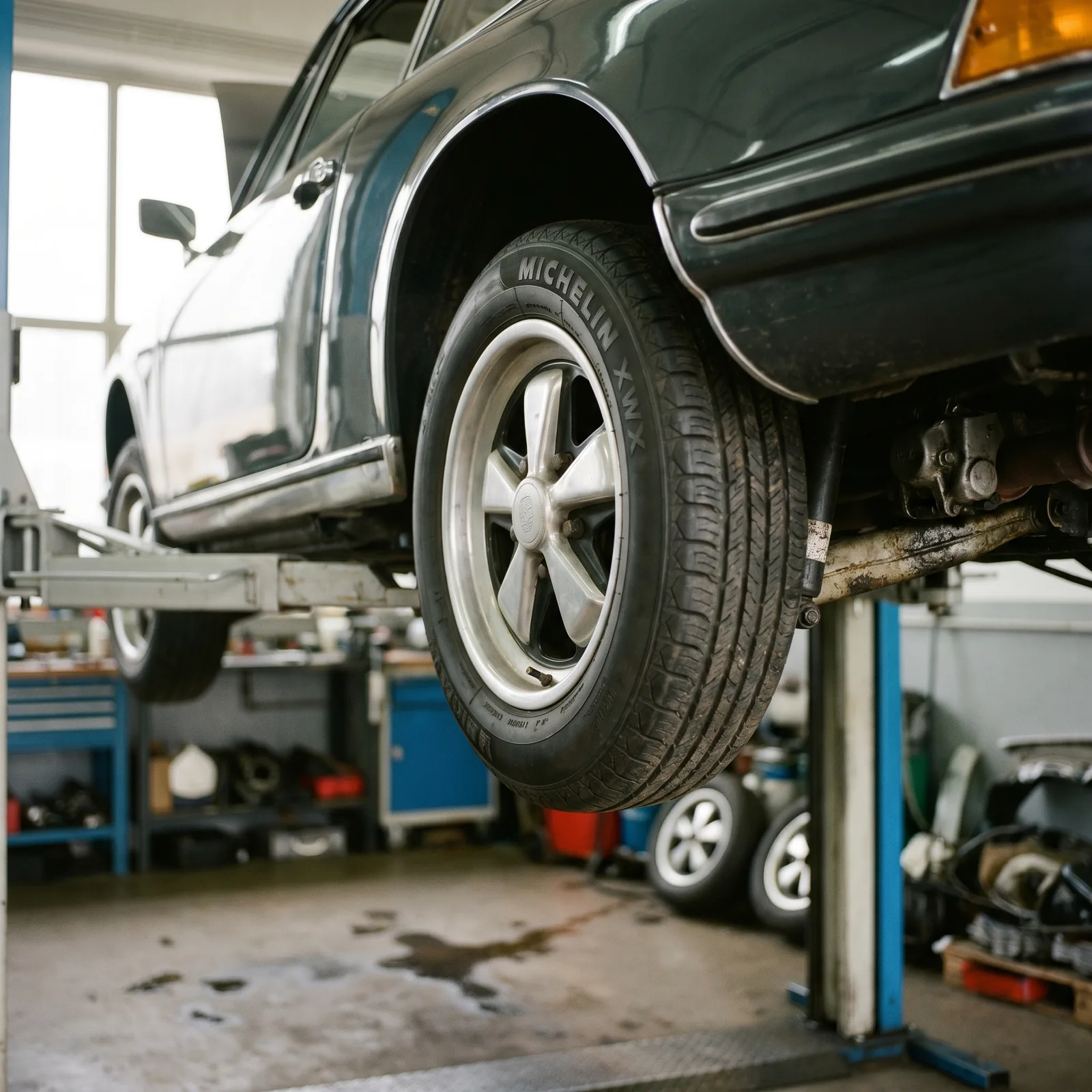 Tire mounting detail